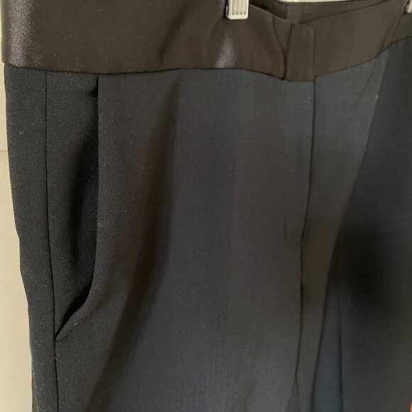 NWT Zara Black Tuxedo Pant with Satin Waistband (XL) - Picture 6 of 8